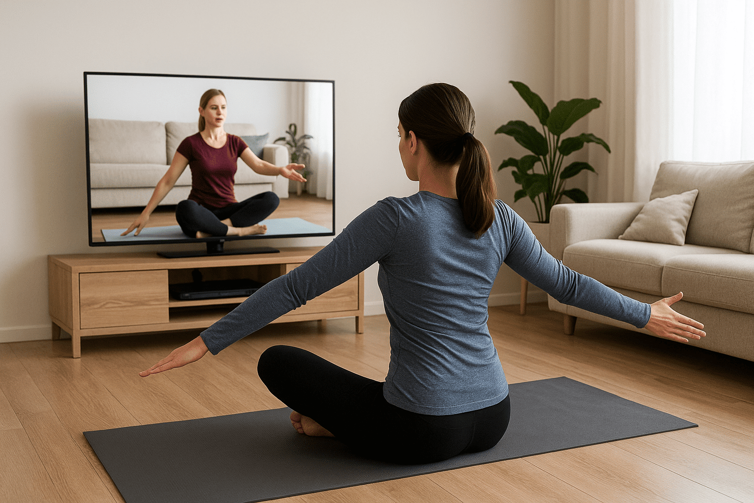 ورزش پیلاتس در خانه