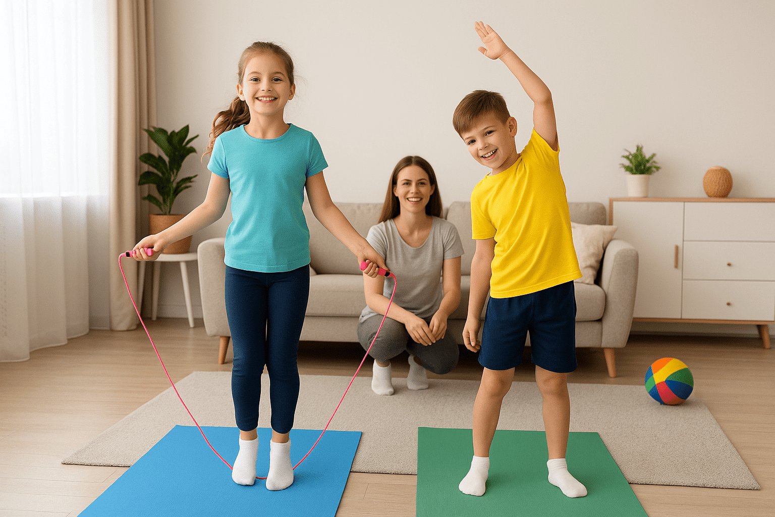 ورزش کودکان در خانه